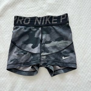 nike pro shorts in camo